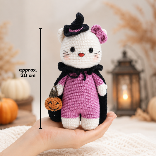 Cat Witch Doll Crochet Pattern