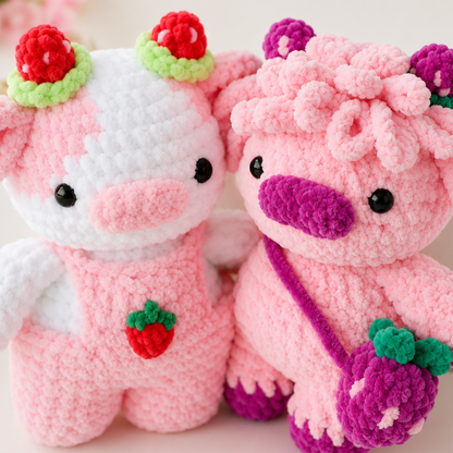 Cherry Cows Mod Crochet Pattern
