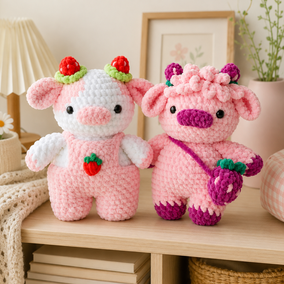 Cherry Cows Mod Crochet Pattern