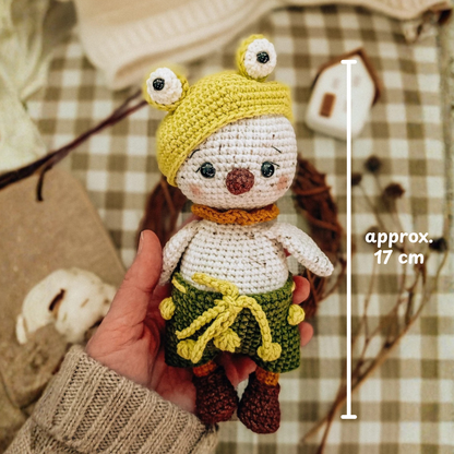 Crochet Easter Chick Pattern (With Frog and Bunny Outfits)