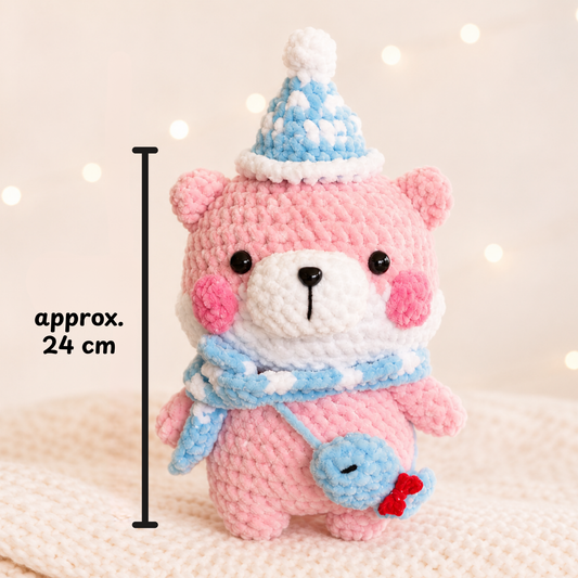 Christmas Bear Amigurumi Crochet Pattern