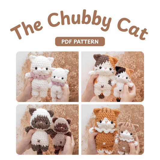 Chubby Cat Bundle Crochet Pattern
