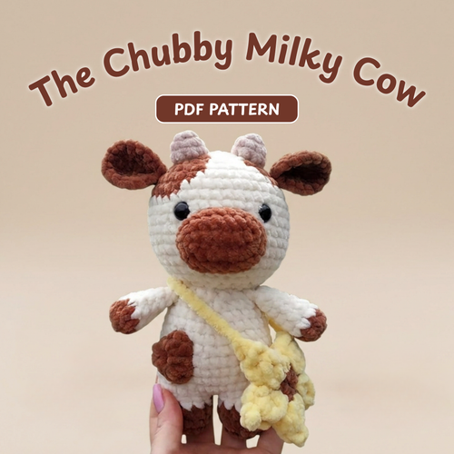 Crochet Chubby Milky Cow Pattern