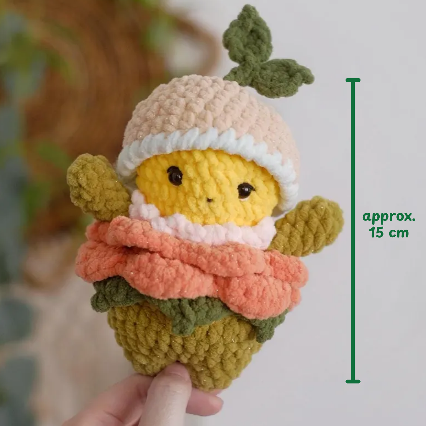 Crochet Chunky Florette Pattern (Flower Amigurumi)
