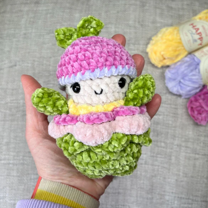 Crochet Chunky Florette Pattern (Flower Amigurumi)