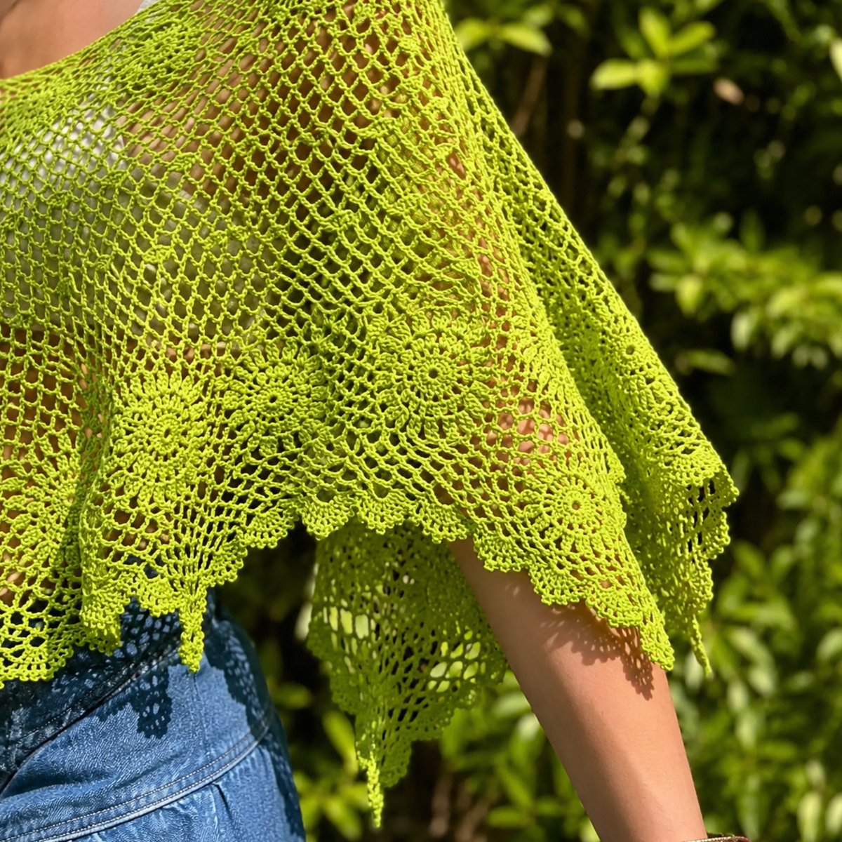 Clover Poncho Crochet Pattern