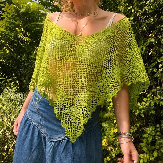 Clover Poncho Crochet Pattern