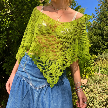 Clover Poncho Crochet Pattern