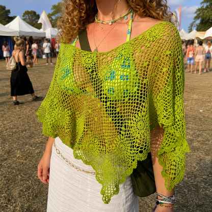Clover Poncho Crochet Pattern