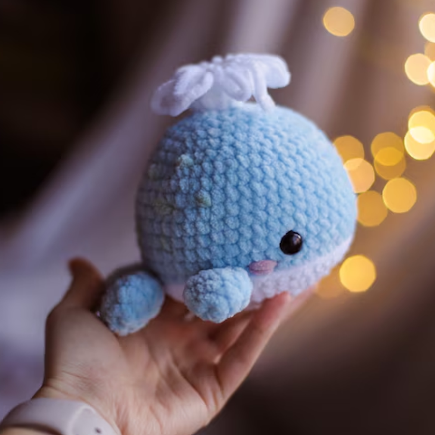 Crochet Puffy Sea Animals Pattern (5 in 1: Fish, Jellyfish, Whale, Turtle, Axolotl)