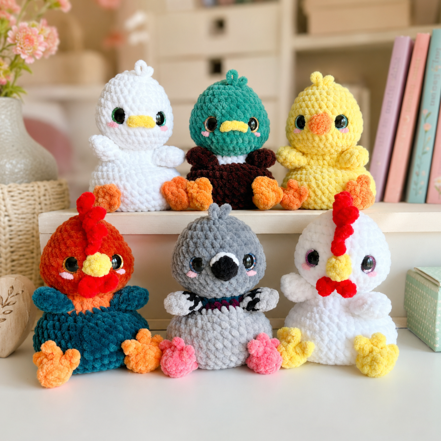 Crochet The Couch Brigade Pattern - 6-in-1 Bird Pack