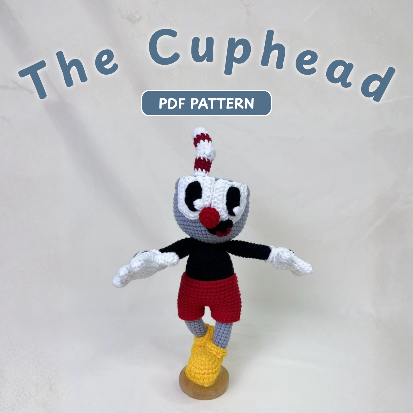 Crochet Cuphead Amigurumi Pattern