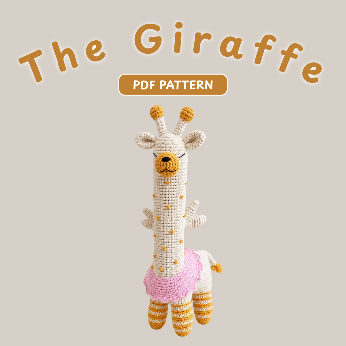 Daisy the Giraffe Amigurumi Crochet Pattern