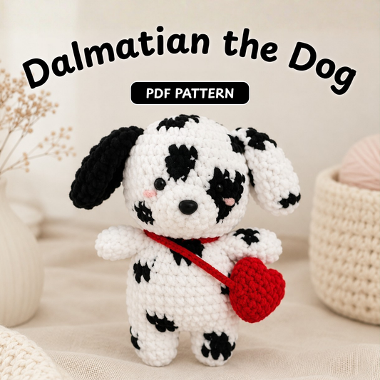 Dalmatian the Dog Amigurumi Crochet Pattern