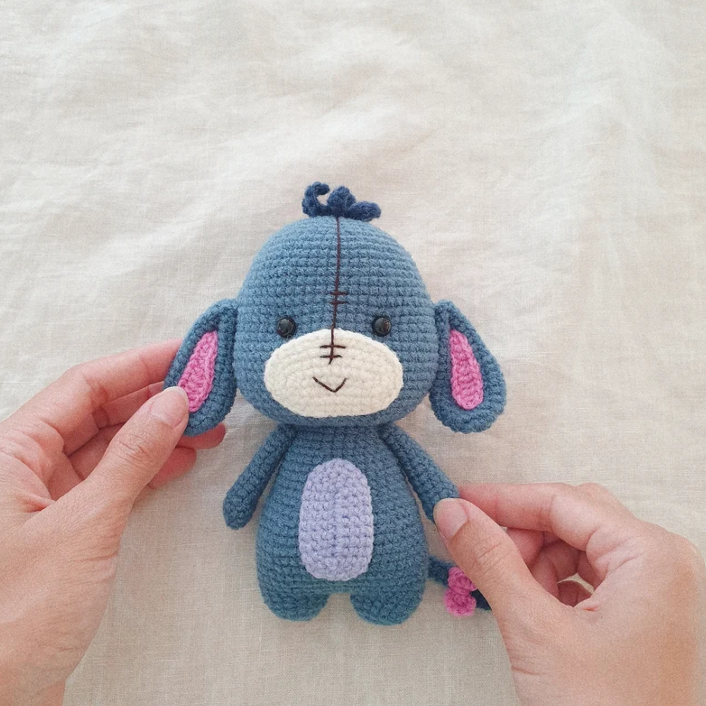 Crochet Amigurumi Donkey Pattern (5–6 Inch Finished Size)