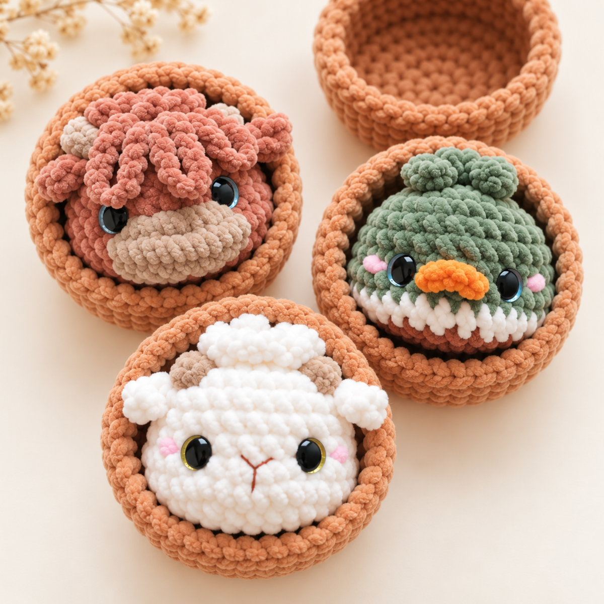 Dumpling Farm Animals Crochet Pattern