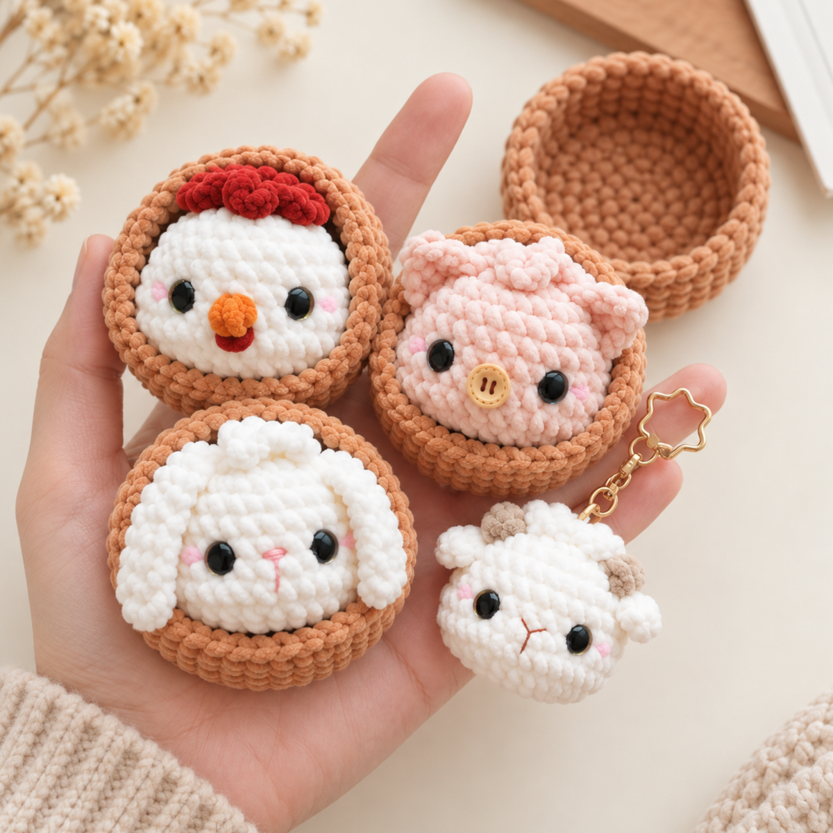 Dumpling Farm Animals Crochet Pattern