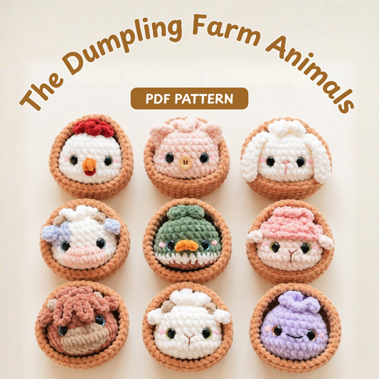 Dumpling Farm Animals Crochet Pattern