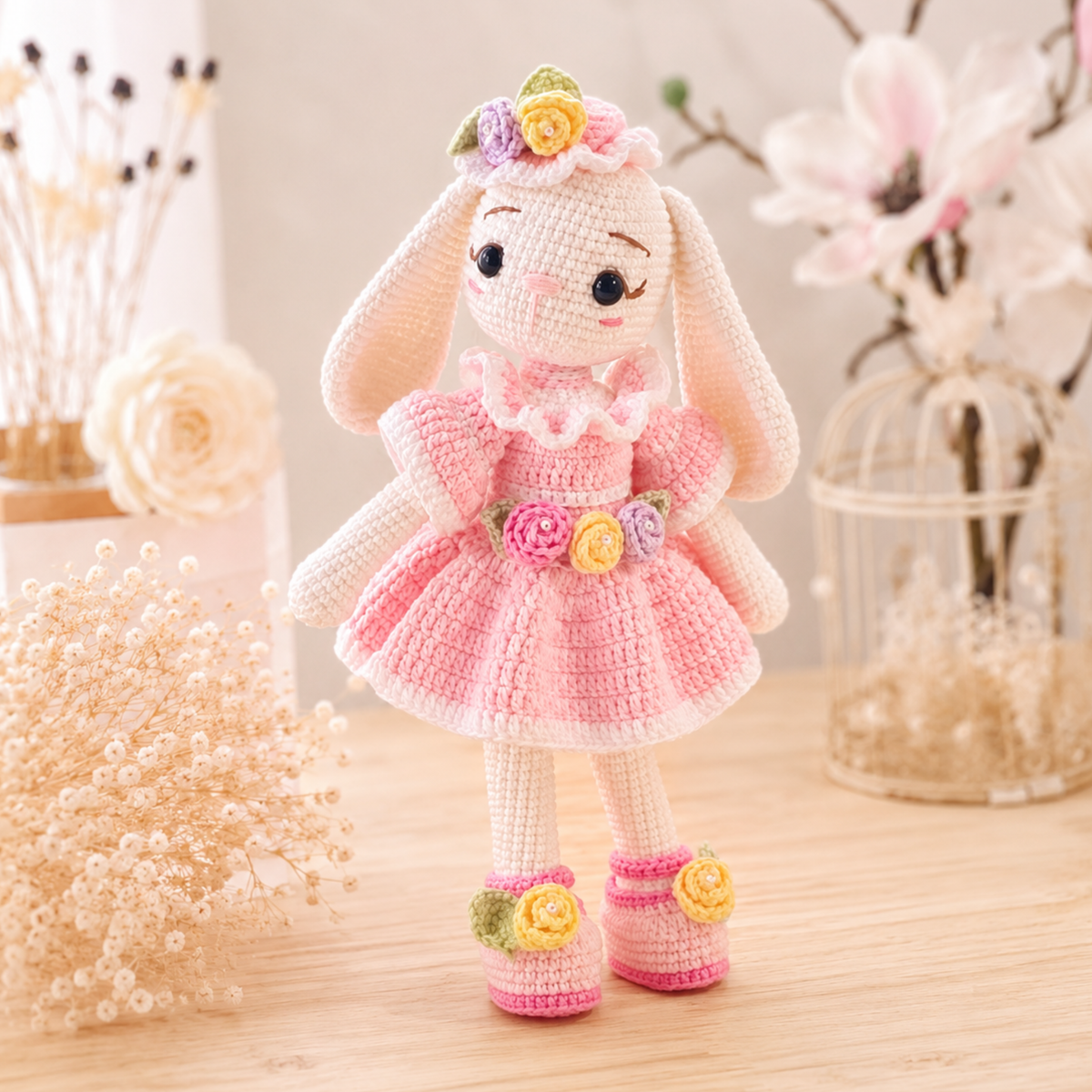 Ellie Bunny : Doll with Removable Outfit Amigurumi Crochet Pattern