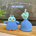 Flip The Bird Amigurumi Crochet Pattern PDF