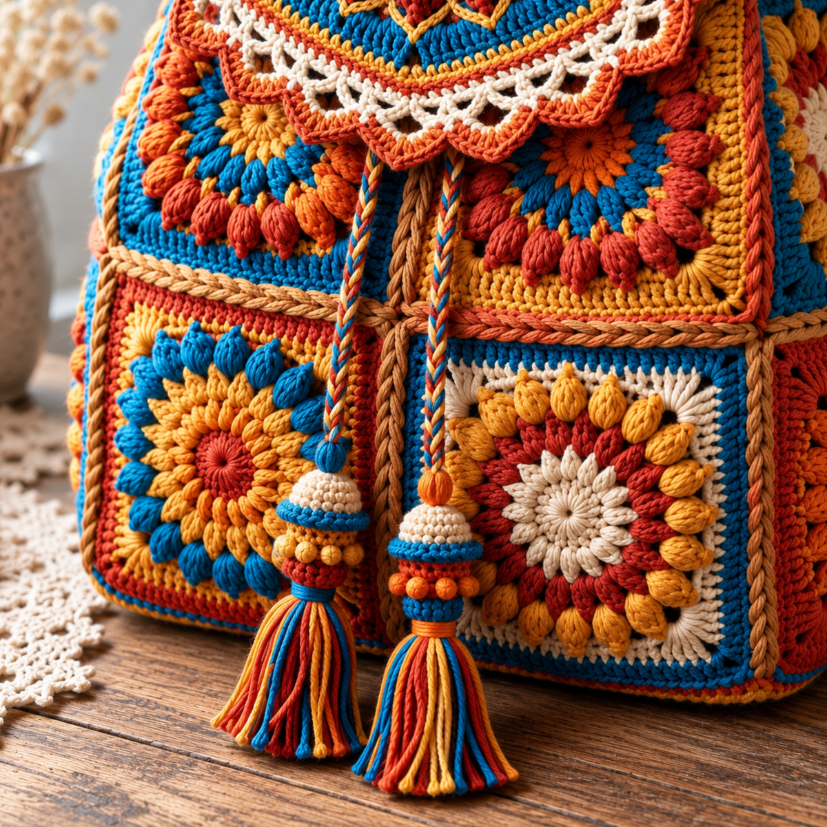 Floral Backpack Crochet Pattern