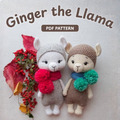 Ginger the Llama Crochet Pattern PDF