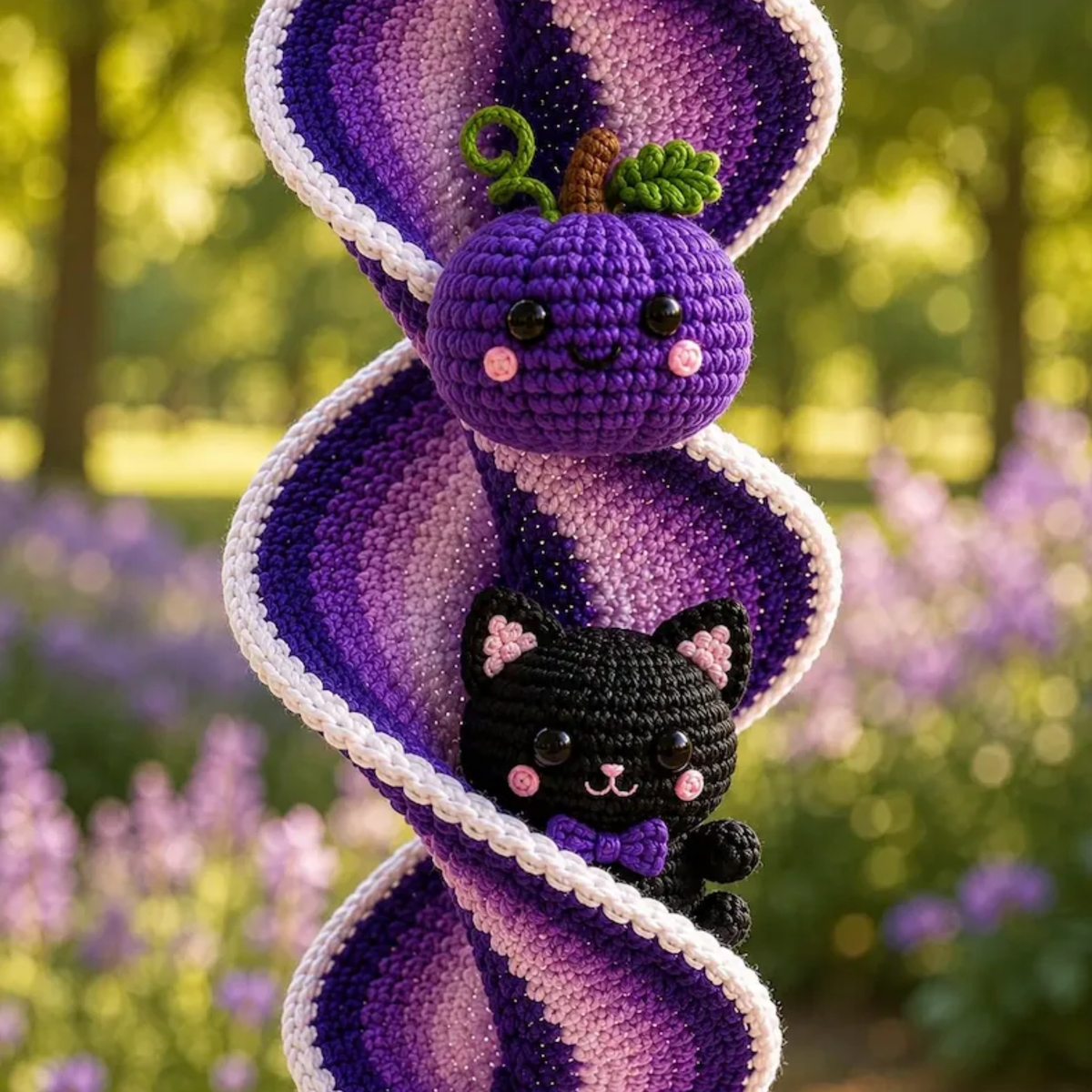 Halloween Spiral Wind Spinner Crochet Pattern