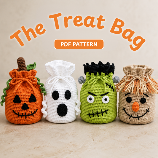 Halloween Treat Candy Bags Crochet Pattern