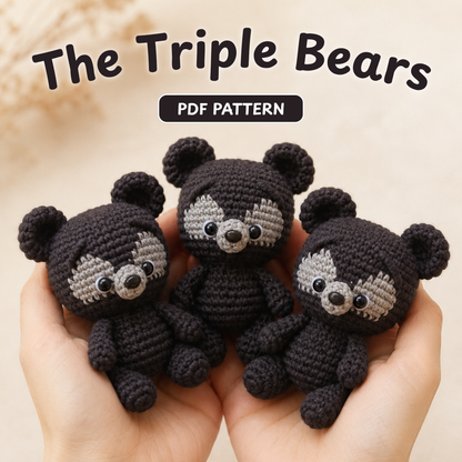 Crochet Harris, Hubert and Hamish Pattern