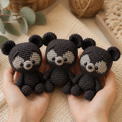 Crochet Harris, Hubert and Hamish Pattern