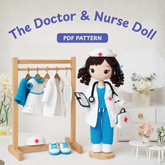 Hellen the Nurse Doll Crochet Pattern
