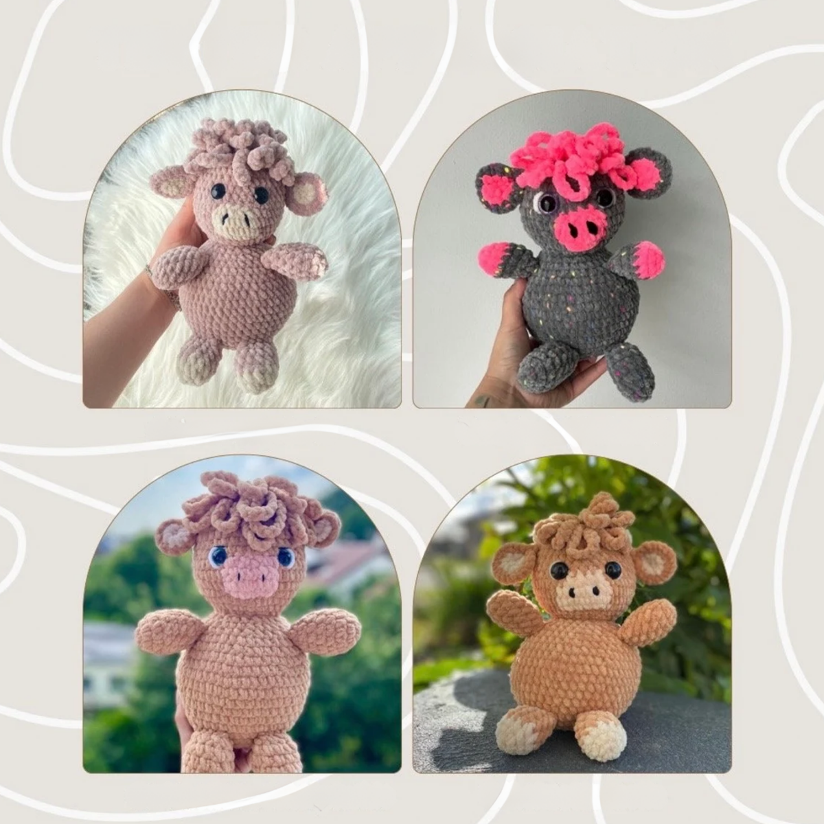 Highland Cow Crochet Pattern
