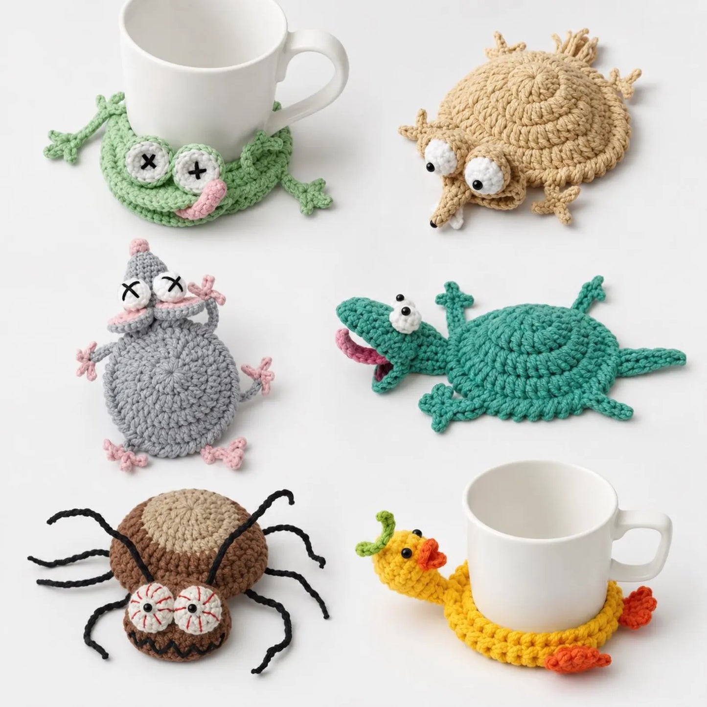 22 in 1 Animal Crochet Coaster Patterns