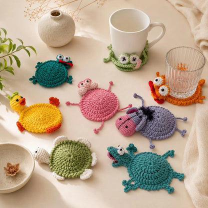 22 in 1 Animal Crochet Coaster Patterns