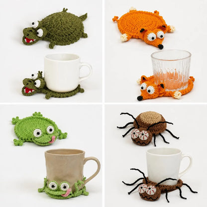 22 in 1 Animal Crochet Coaster Patterns