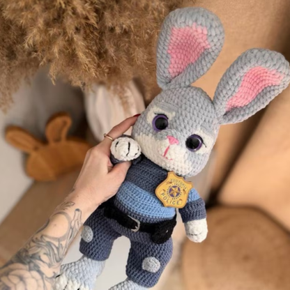 Judy Police Bunny Amigurumi Crochet Pattern