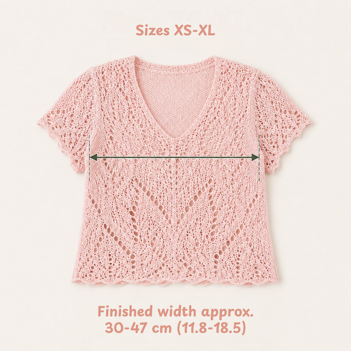 Knitting Leaf Lace Cardigan Crochet Pattern