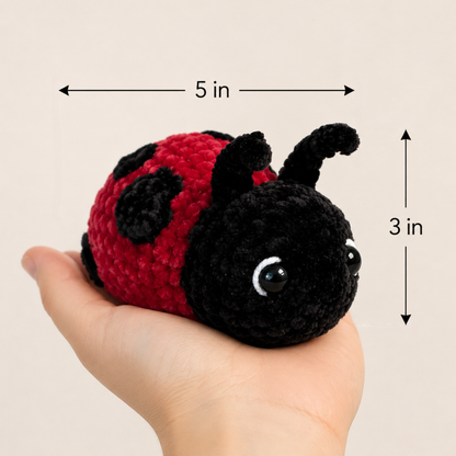 Crochet No-Sew Ladybug Pattern
