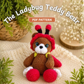 Ladybug Teddy Bear Amigurumi Crochet Pattern PDF