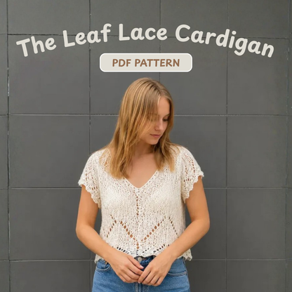 Knitting Leaf Lace Cardigan Pattern