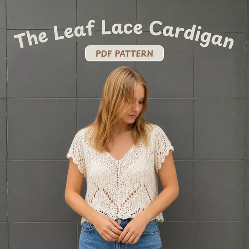 Knitting Leaf Lace Cardigan Pattern