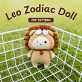 Leo Zodiac Keychain Crochet Pattern PDF