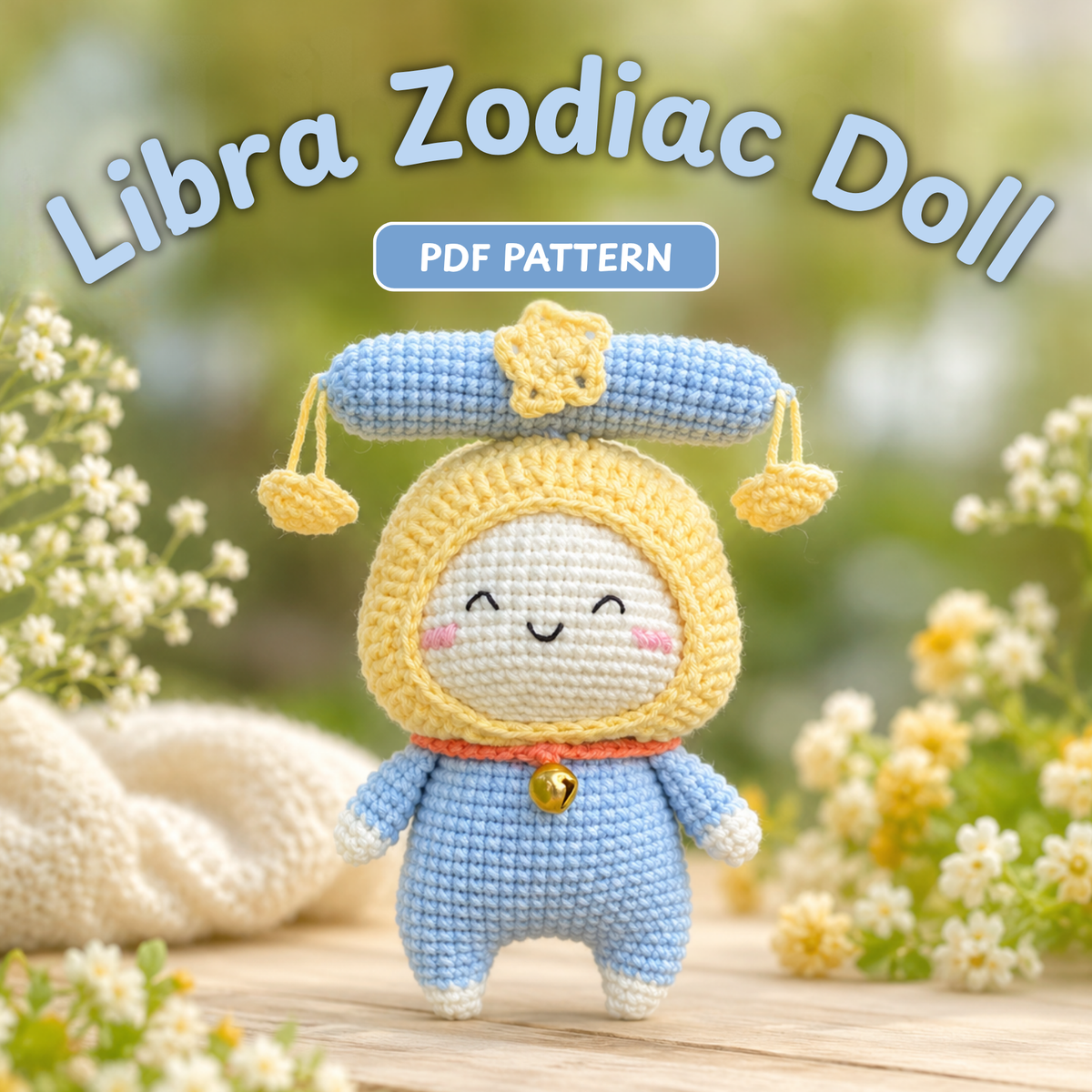 Libra Zodiac Keychain Crochet Pattern