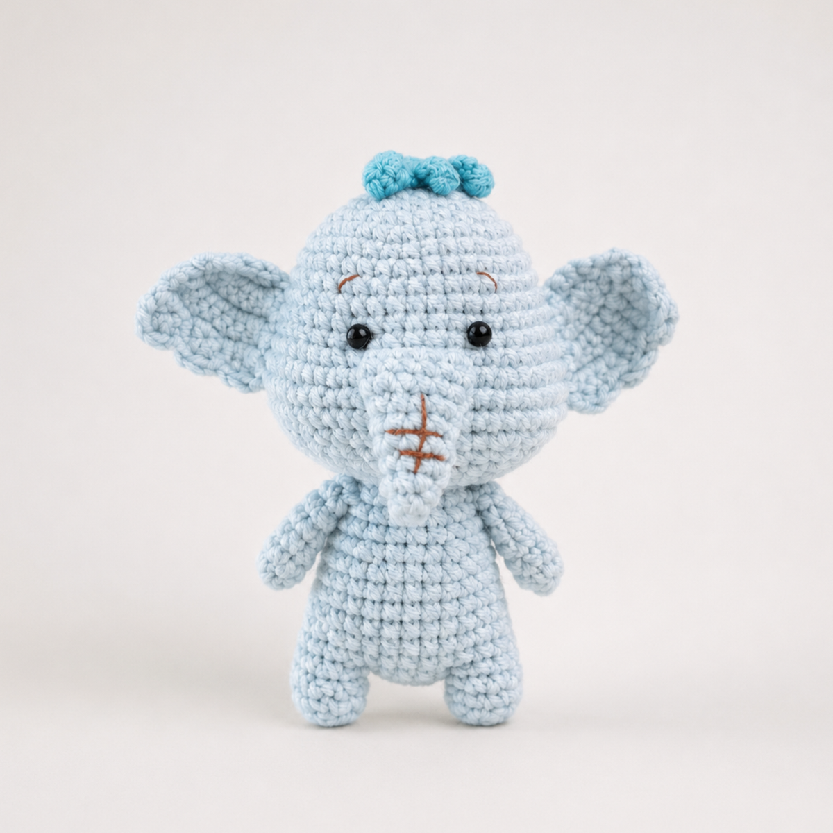 Lumpy Elephant Amigurumi Crochet Pattern