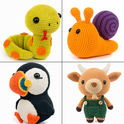 Made Easy: 16 Straightforward Animal Patterns Amigurumi Crochet Pattern