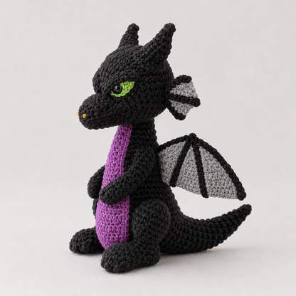 Maleficent Dragon Amigurumi Crochet Pattern