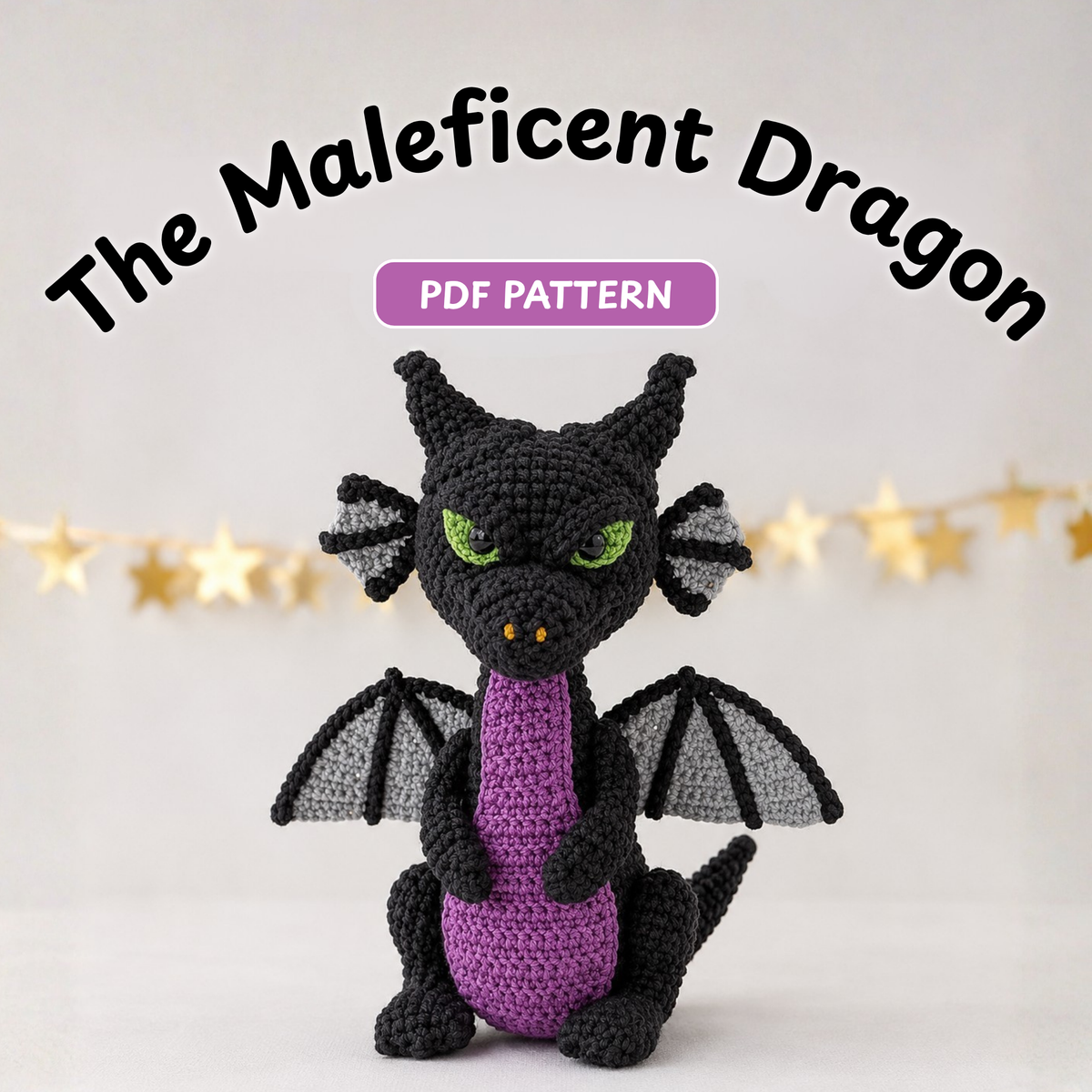 Maleficent Dragon Amigurumi Crochet Pattern