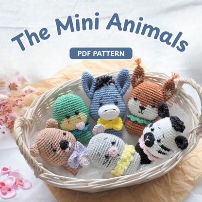 Mini Animal Toy Crochet Pattern