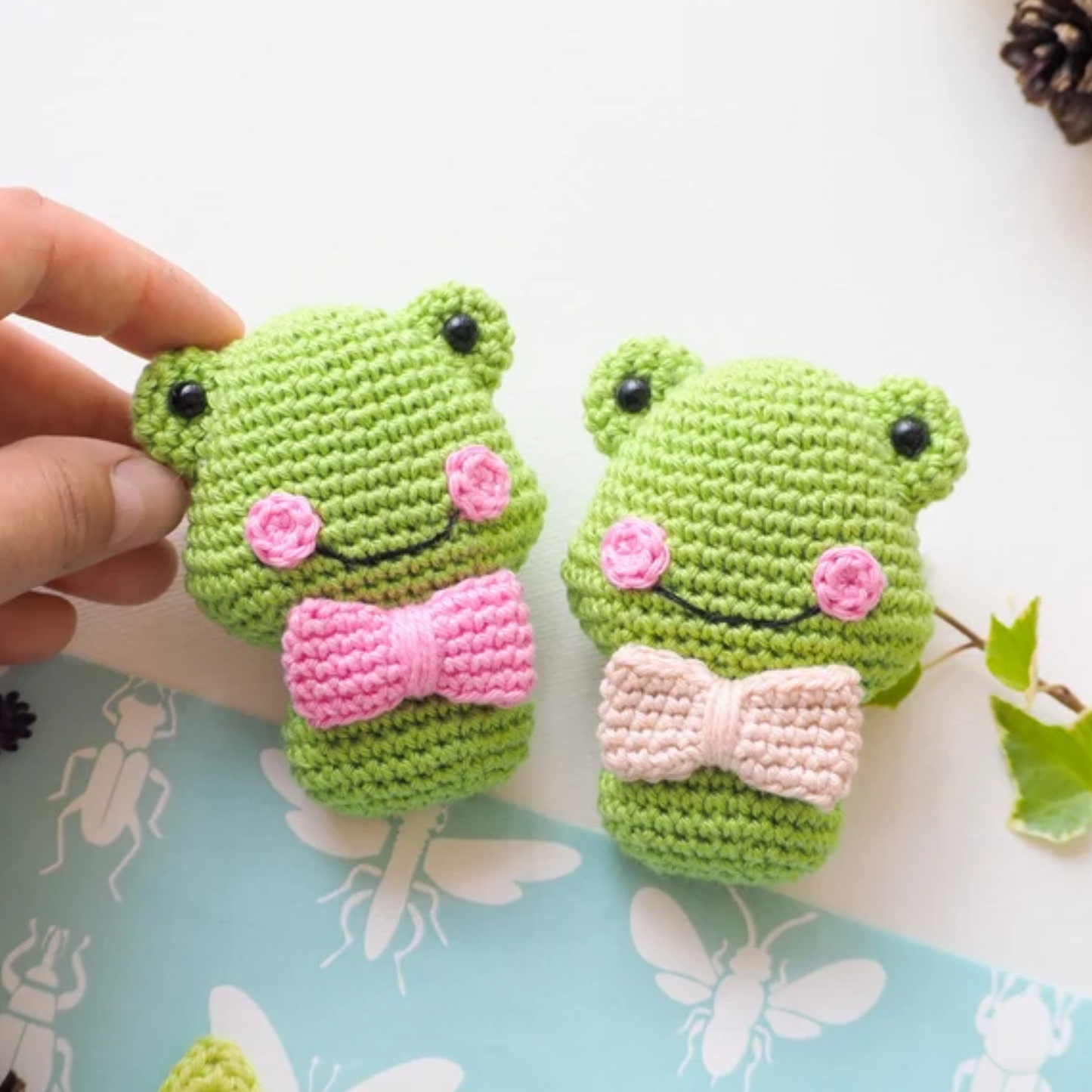 Crochet Mini Farm Friends Pattern (Frog, Chick, Sheep, Pig, Horse, Cow)