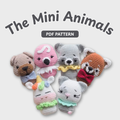Mini Animals Dog & Unicorn Set Crochet Pattern PDF